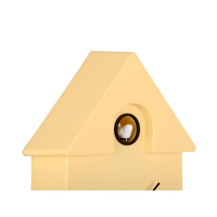 Karlsson - Wandklok Modern Cuckoo - Geel - 21,5x8,5x41cm