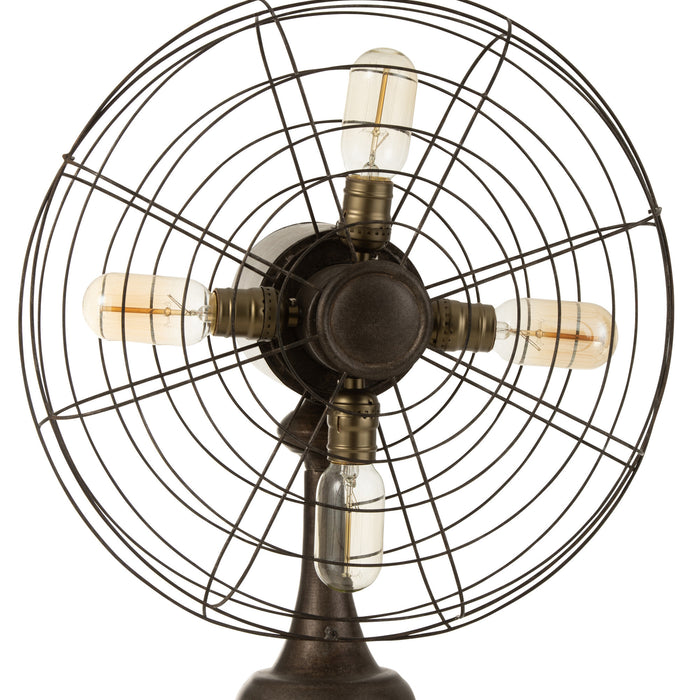 Lamp Ventilator Metaal Bruin