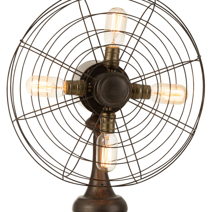 Lamp Ventilator Metaal Bruin