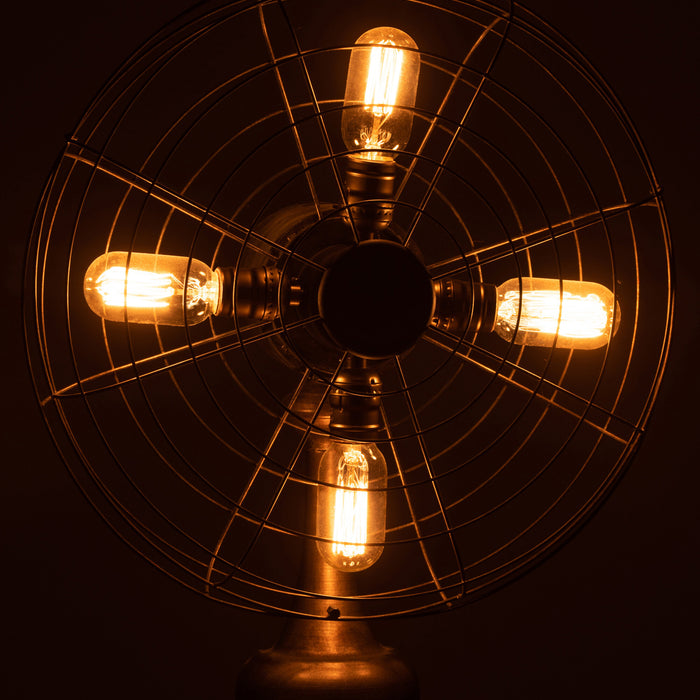 Lamp Ventilator Metaal Bruin