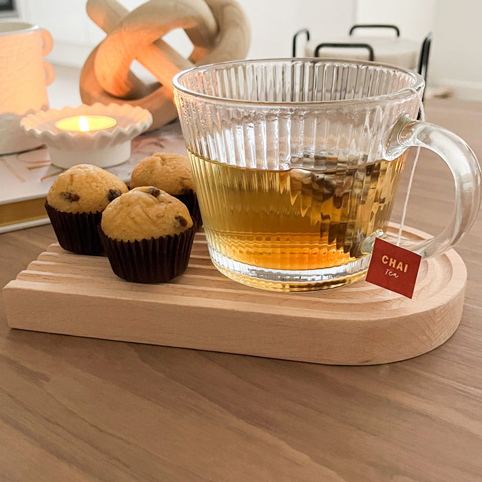 QUVIO Decoratieve tray regenboog - Hout