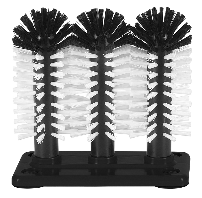 Bar Professional Spoelborstel Kunststof voet - 3-delig