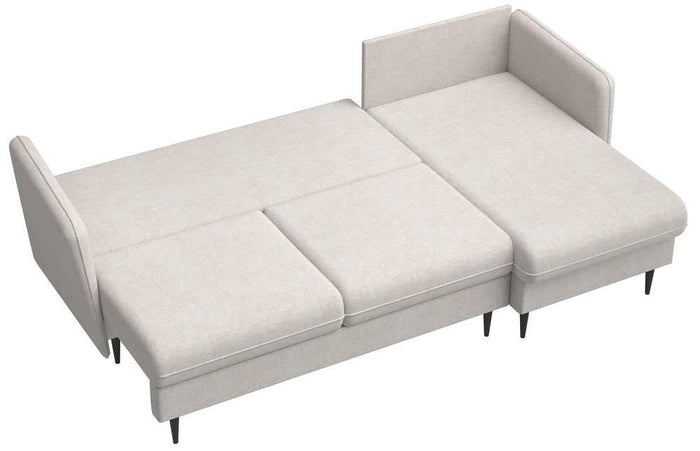 Selsey Design Sion hoekbank links|rechts chenille met slaapfunctie