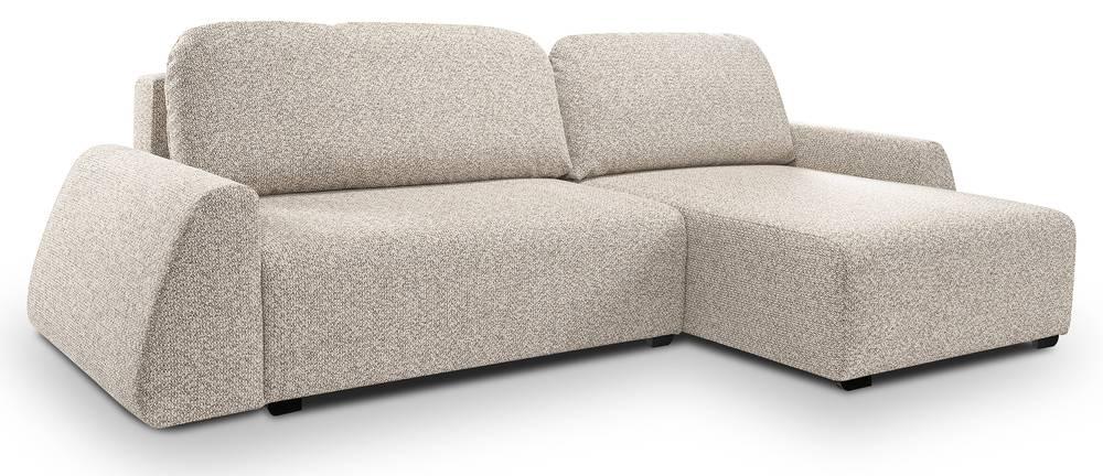 Selsey Design Talula hoekbank links|rechts chenille met slaapfunctie