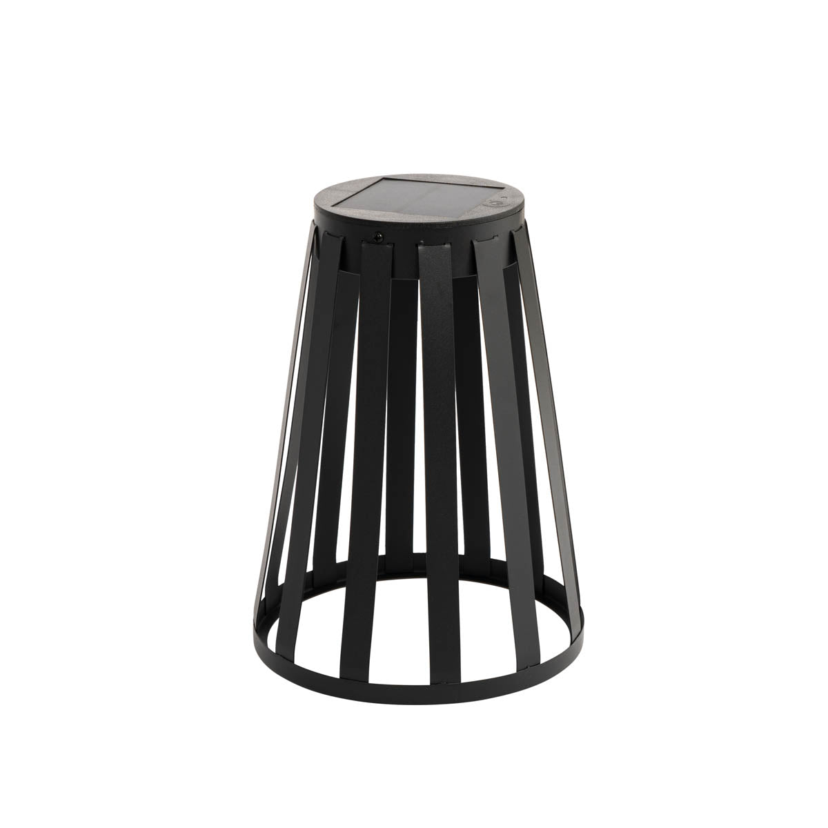 QAZQA Buiten tafellamp zwart incl. LED 3-staps dimbaar solar en