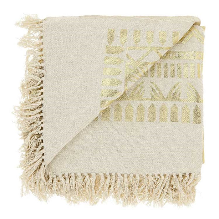 Unique Living - Plaid Tari Gold -125x150cm