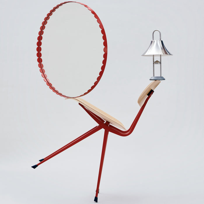 HAY Mousqueton Oplaadbare Tafellamp - Stainless Steel