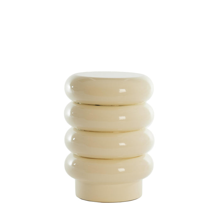 Light & Living Bijzettafel Mirogi - Crème - Ø30cm