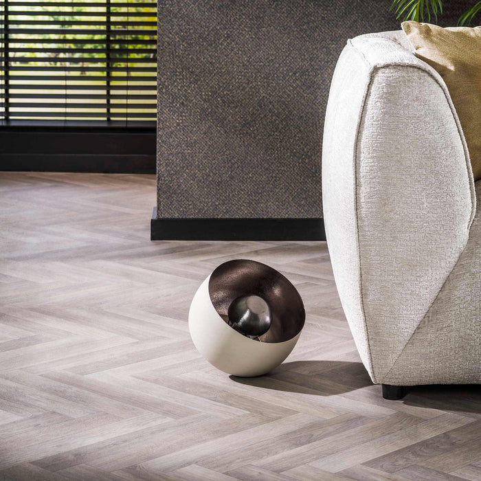 Fraaai Tamika tafellamp Ø28 cm - naturel grijs