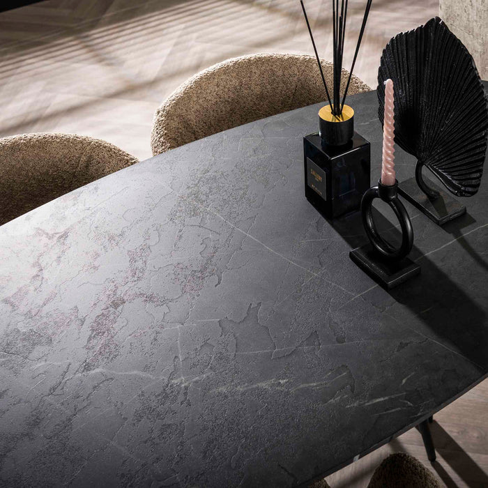 Fraaai Karla bartafel deens ovaal - zwart|bruin