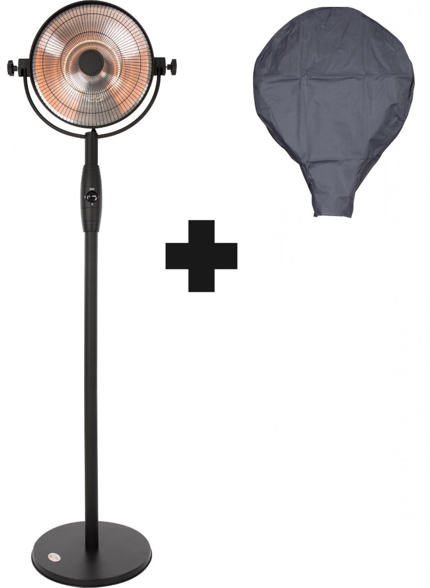 Sunred – COMBIDEAL - Heater & Hoes - Retro - Bright lijn – Zwart –