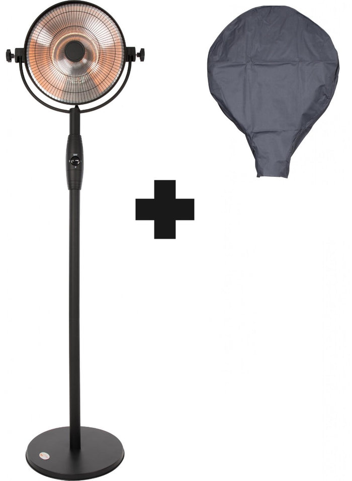 Sunred – COMBIDEAL - Heater & Hoes - Retro - Bright lijn – Zwart –