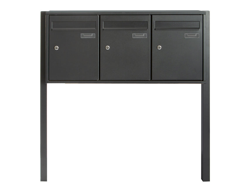 Practo Garden - Brievenbussen - Staand - 3 stuks - Gelakt staal -