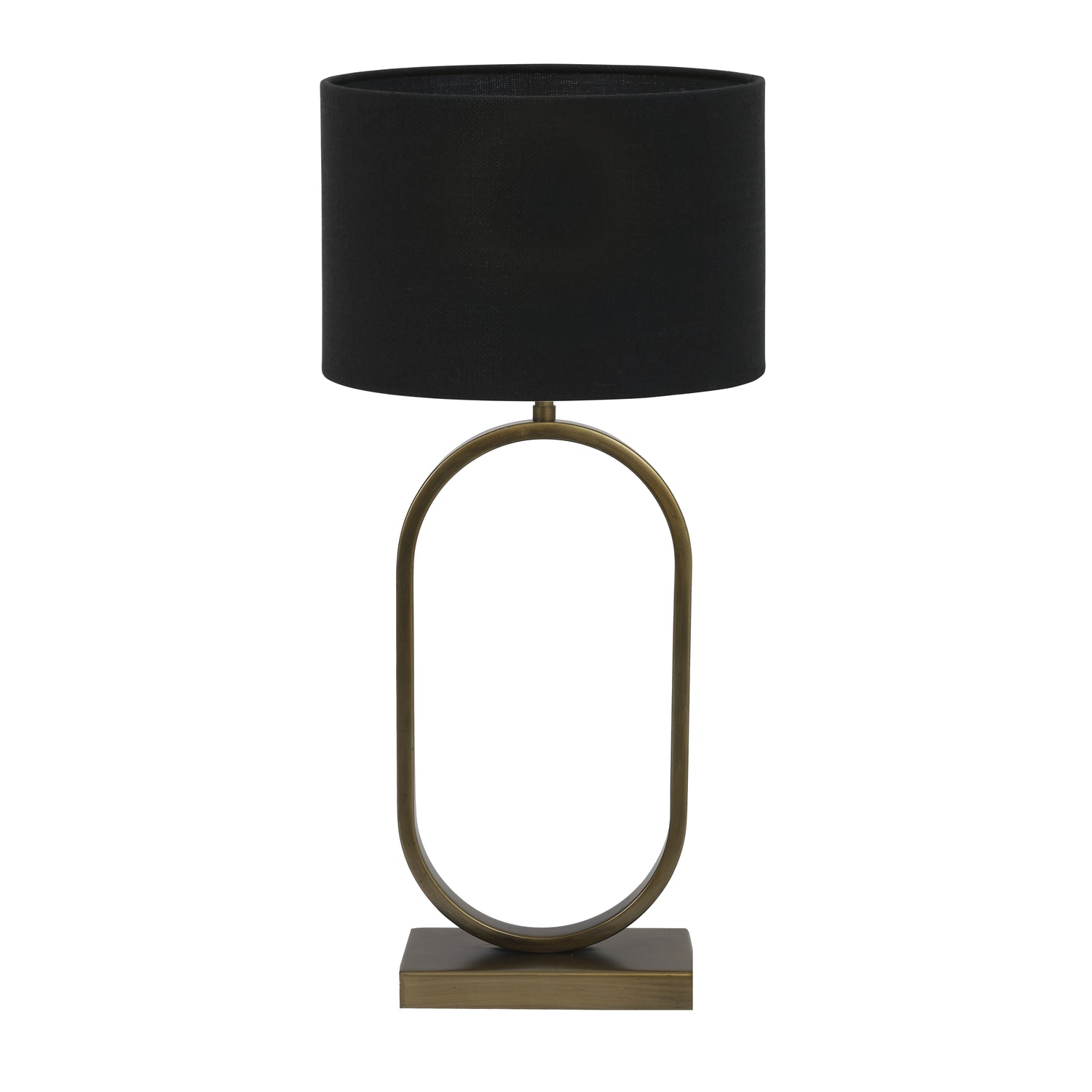 Light & Living Tafellamp Jamiri|Livigno - Ant, Brons|Zwart - Ø30x67cm