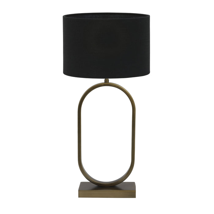 Light & Living Tafellamp Jamiri|Livigno - Ant, Brons|Zwart - Ø30x67cm