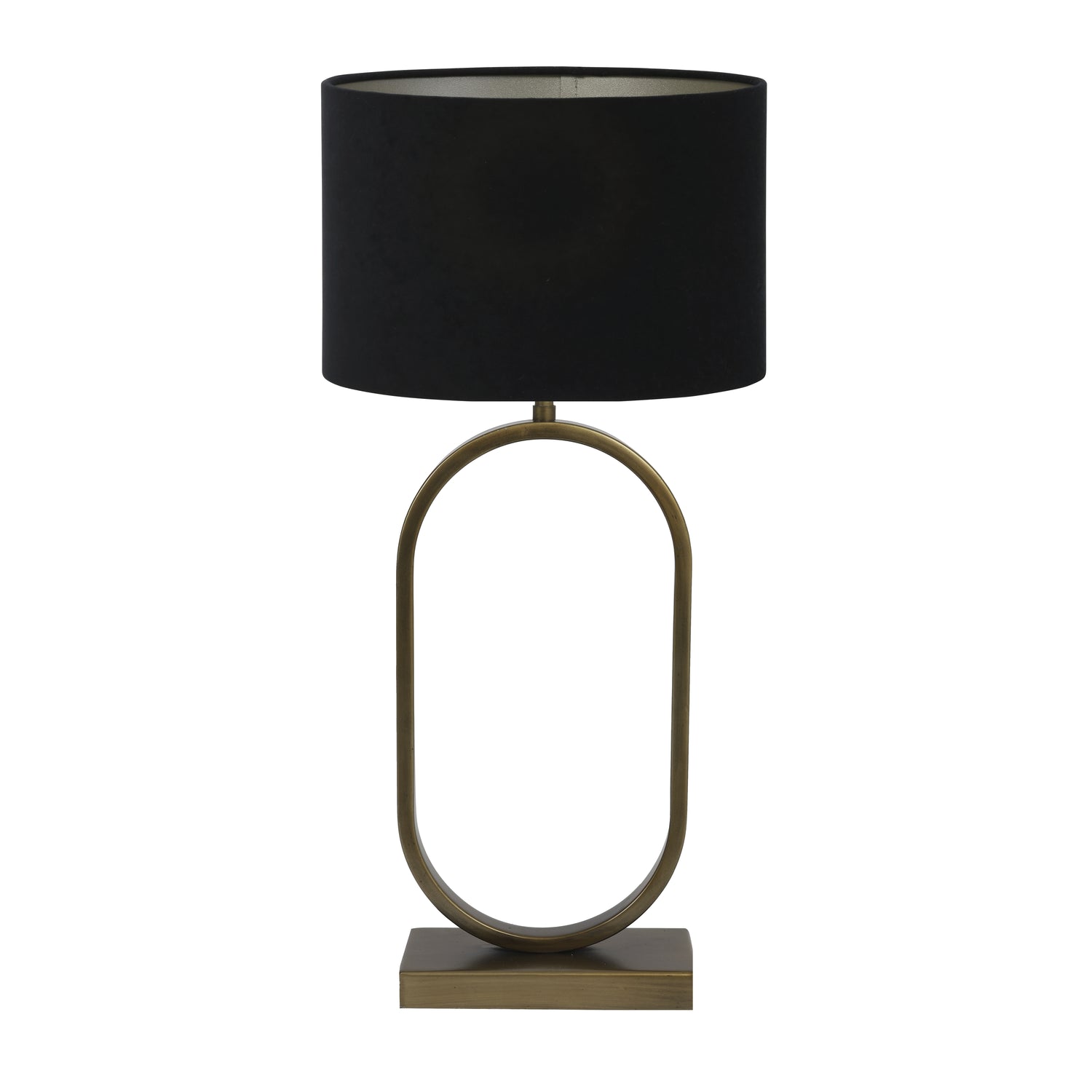 Light & Living Tafellamp Jamiri|Velours - Ant, Brons|Zwart - Ø30x67cm