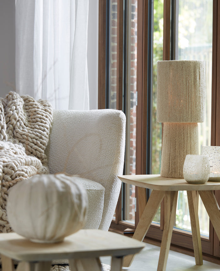 Light & Living - Tafellamp PITINO - Ø21.5x54.5cm - Bruin