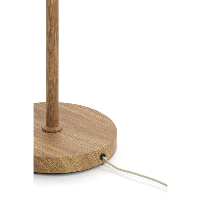 Light&living Vloerlamp Ø23x159 cm DANIA hout print naturel+touw crème