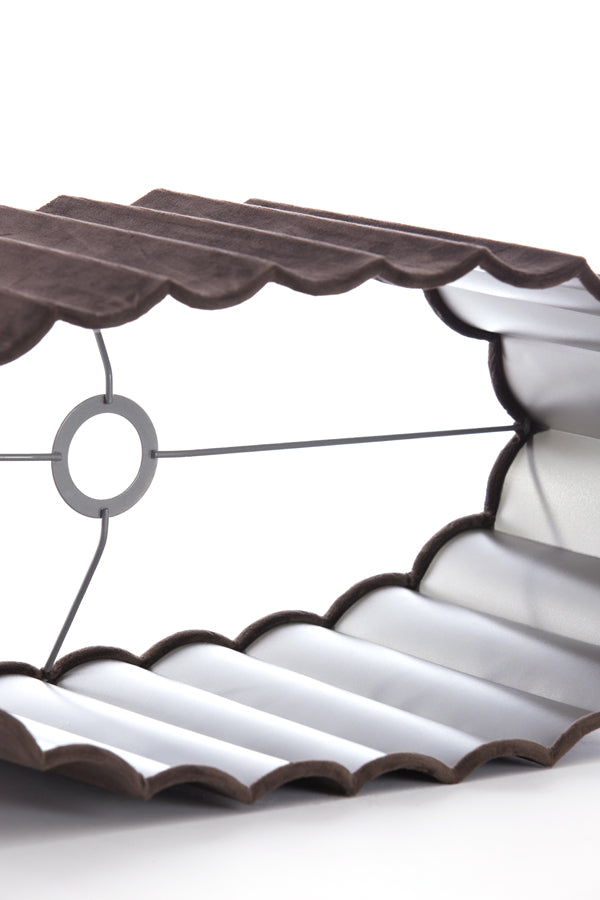 Light&living Kap ovaal recht smal 58-24-27 cm DISLI velvet donker b...