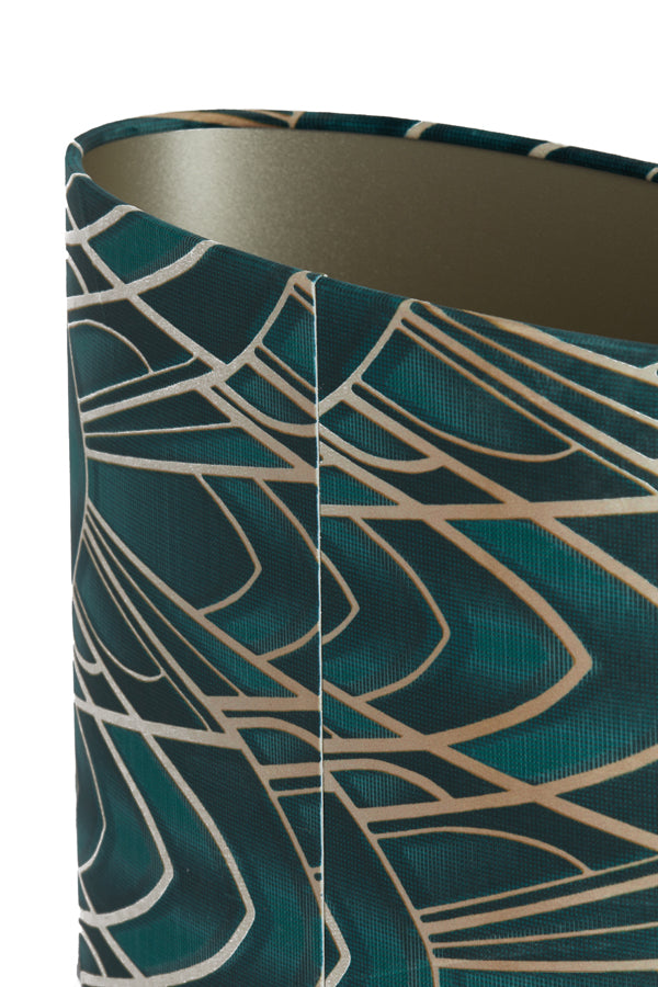 Light&living Kap ovaal recht smal 38-17,5-28 cm TIARA groen