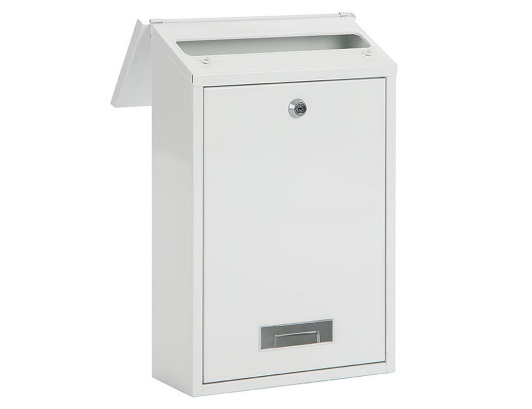 Practo Garden - Brievenbus - Dublin - Wit - Gelakt staal