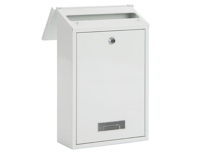 Practo Garden - Brievenbus - Dublin - Wit - Gelakt staal