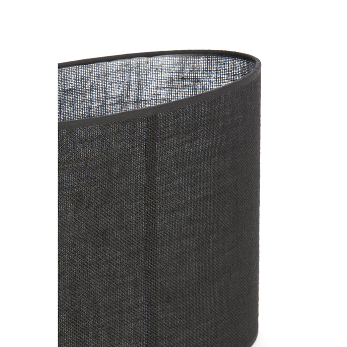 Light&living Kap ovaal recht smal 30-15-25 cm SENDAI zwart