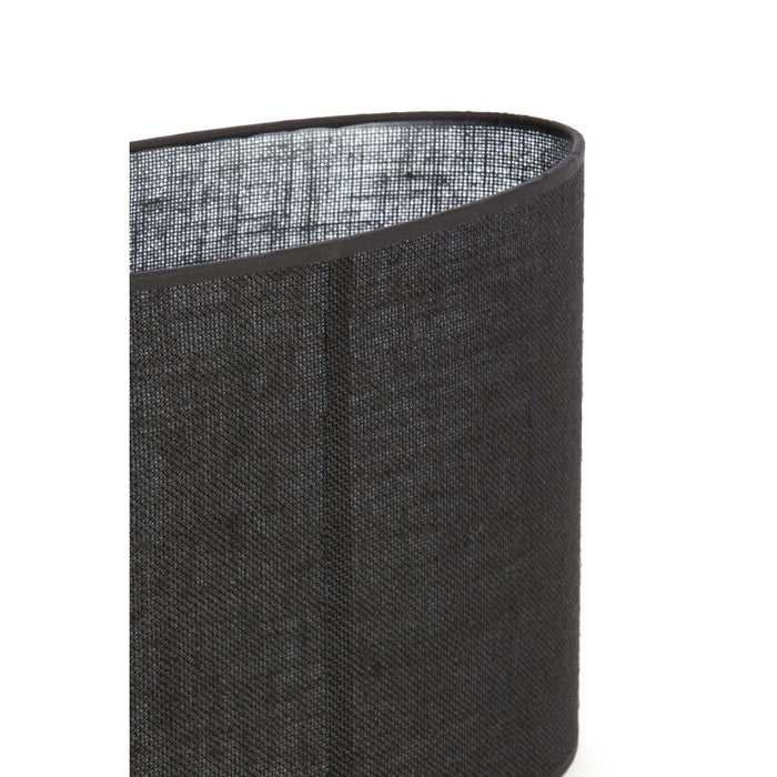 Light&living Kap ovaal recht smal 30-15-25 cm SENDAI zwart