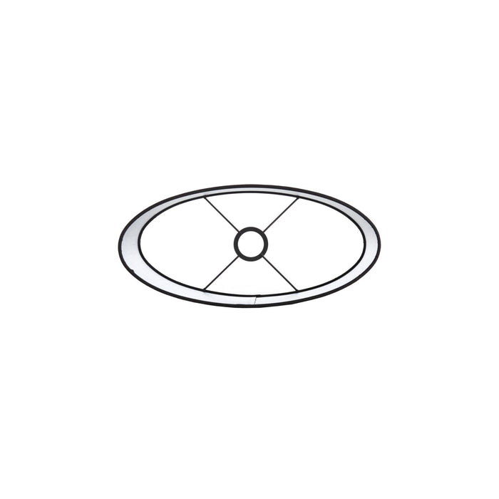 Light&living Kap ovaal recht smal 30-15-25 cm SENDAI zwart