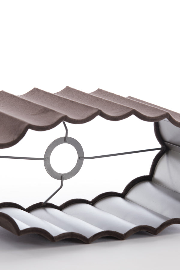 Light&living Kap ovaal recht smal 38-17,5-19 cm DISLI velvet donker...