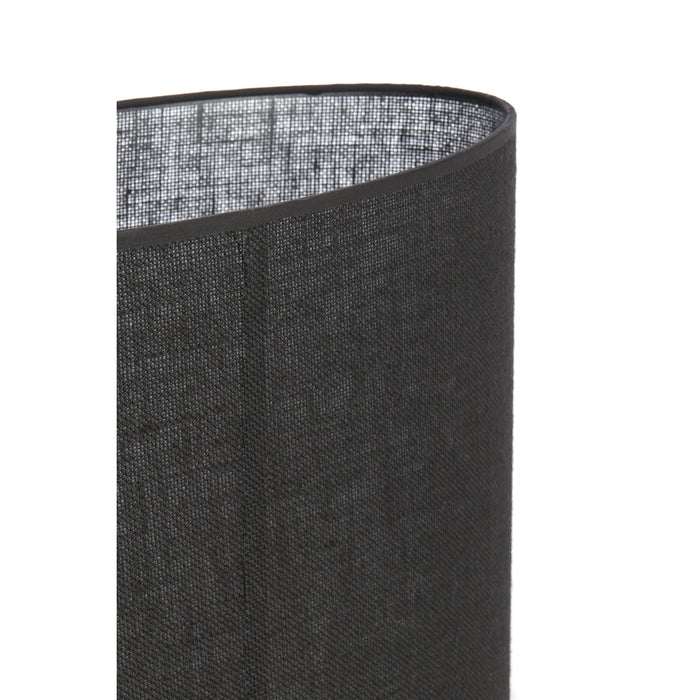 Light&living Kap ovaal recht smal 38-17,5-28 cm SENDAI zwart