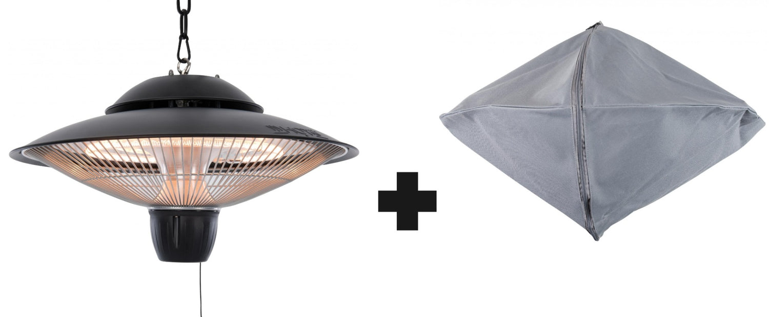 Sunred – COMBIDEAL - Heater & Hoes - Barcelona - Bright lijn - Zwart –