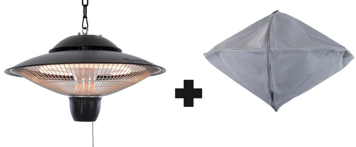 Sunred – COMBIDEAL - Heater & Hoes - Barcelona - Bright lijn - Zwart –