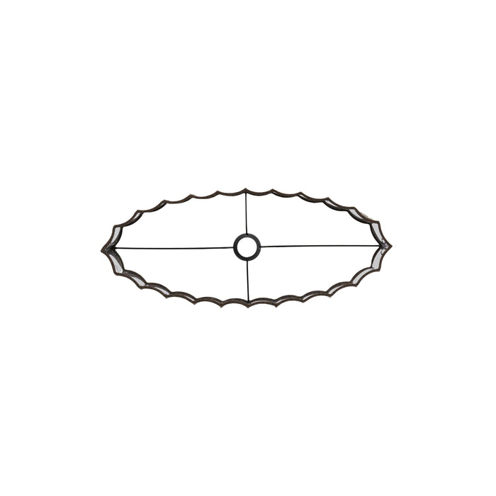 Light & Living Lampenkap ovaal Disli - Bruin - 58x24x27cm