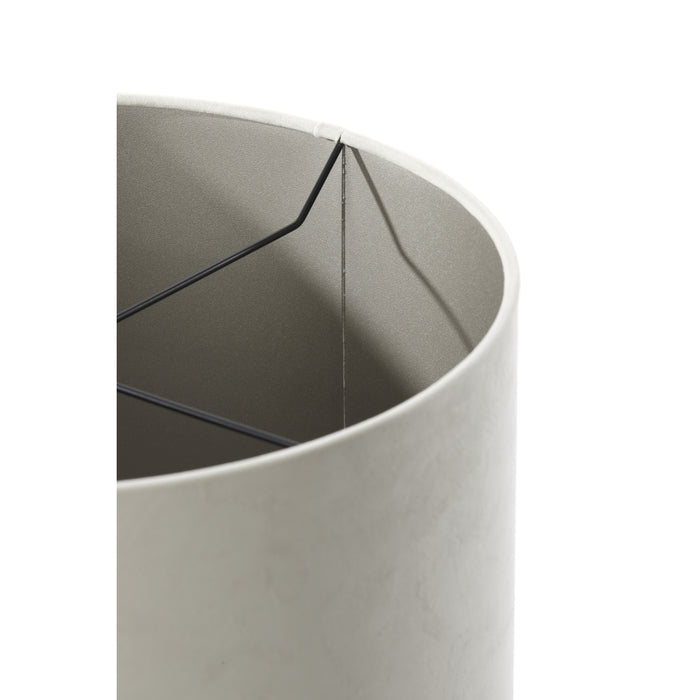 Light & Living - Lampenkap VELOURS - Ø45x45cm - Wit