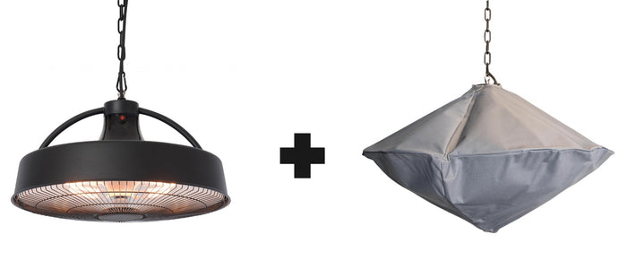 Sunred – COMBIDEAL - Heater & Hoes - Retro - Bright lijn – Zwart –