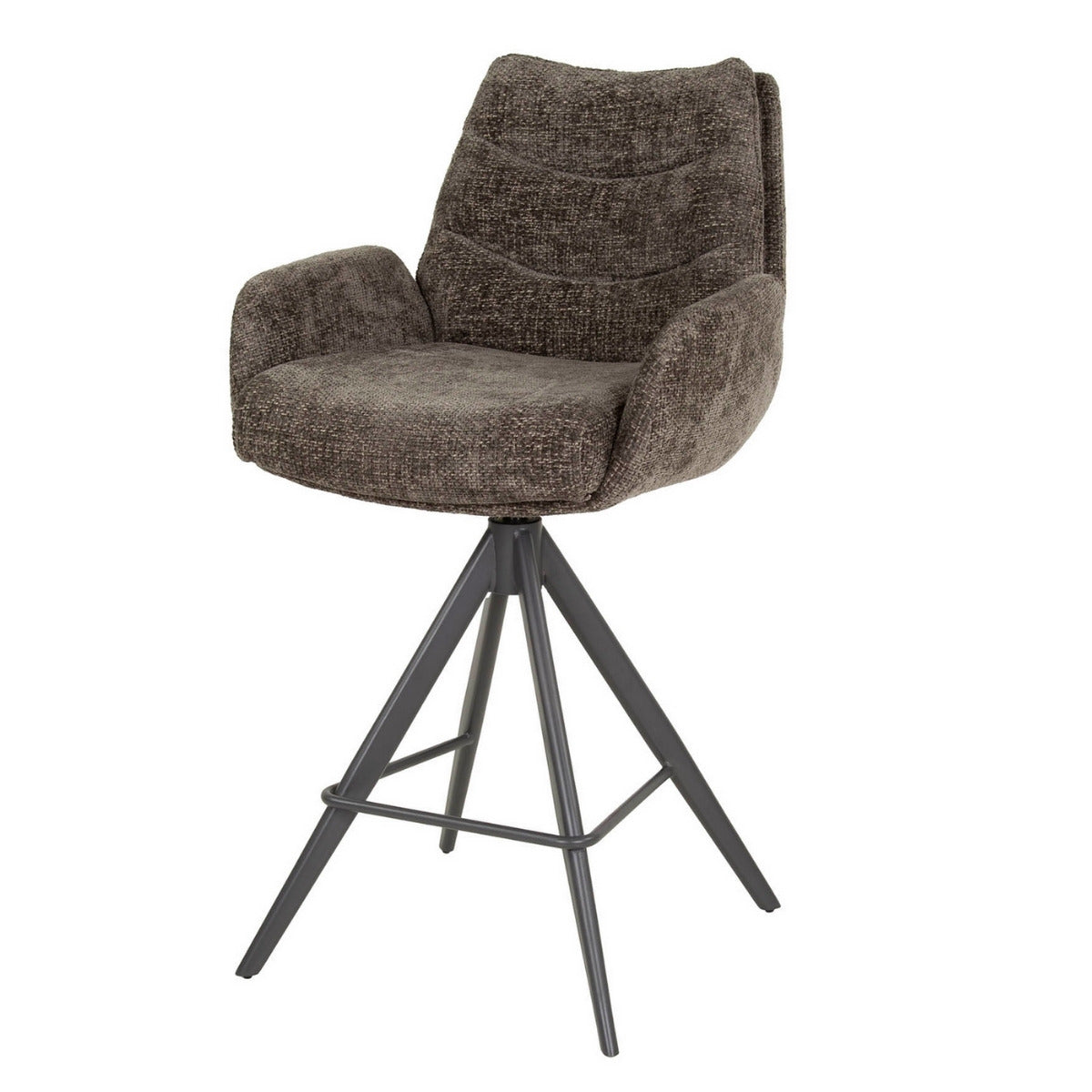 Fraaai Zac barstoel lounge - rich taupe