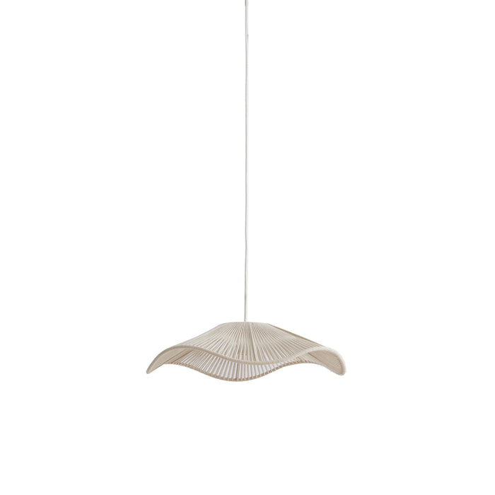 Light & Living - Hanglamp RAFA - Ø50x12cm - Wit