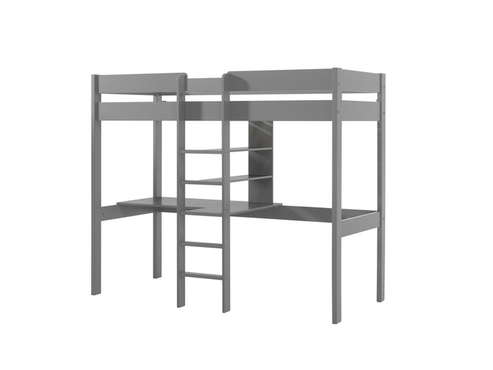 LUCEVI - Pino Hoogslaper + bureau 1400x200 cm - Grijs