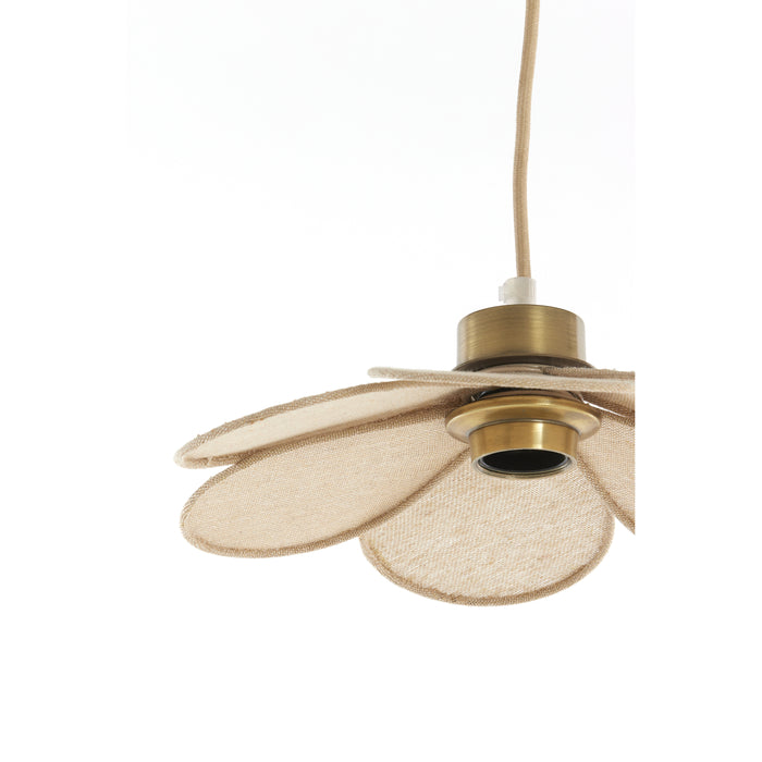 Light & Living - Hanglamp FYANO - Ø30.5x9cm - Bruin