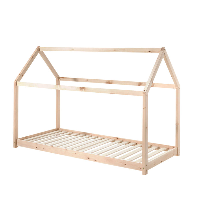 LUCEVI - Cabane Bed 90x200cm - Beige