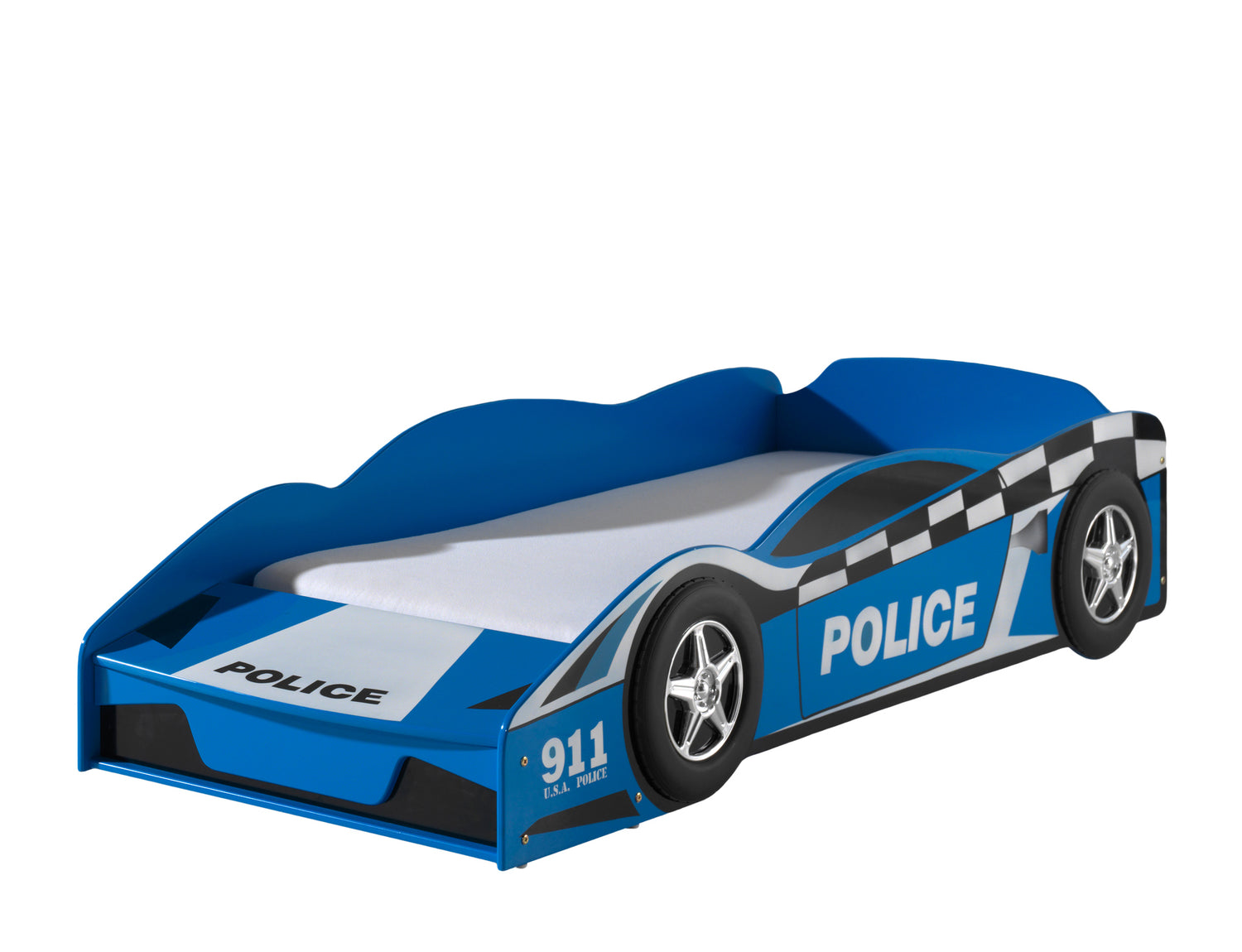 LUCEVI - Peuter Police Car - 173x75x41cm - Blauw