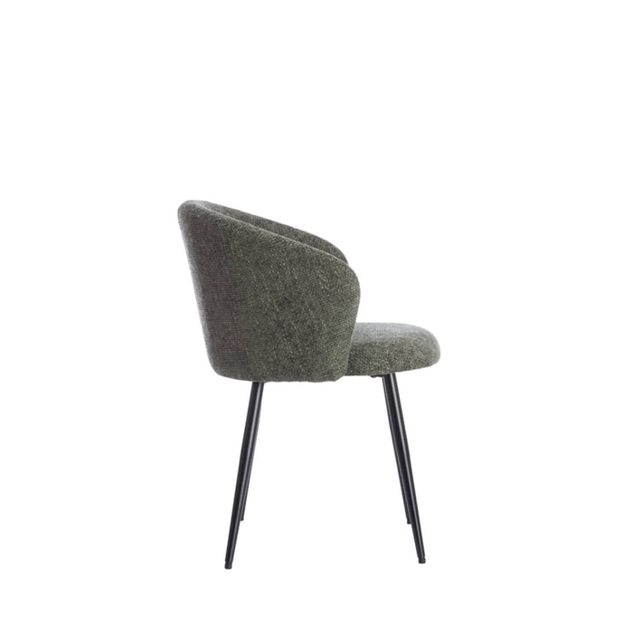 Light & Living - Eetkamerstoel RADAJA - Ø58x78cm - Groen - Set van 2