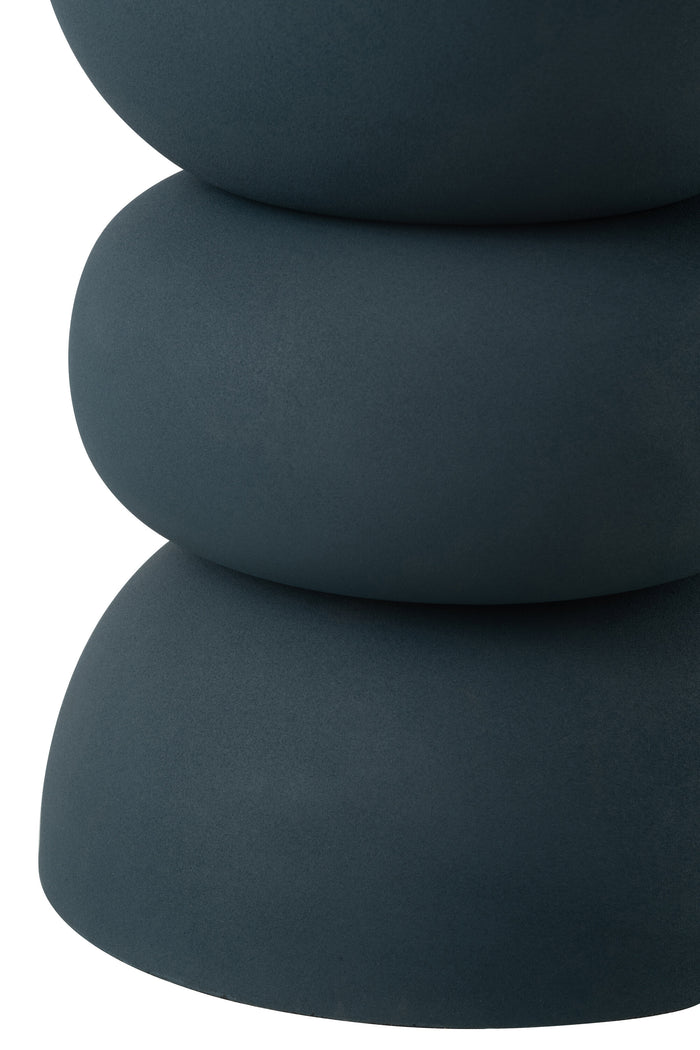 J-line - Bijzettafel Lise Ijzer Blauw - 32x32x43.5cm