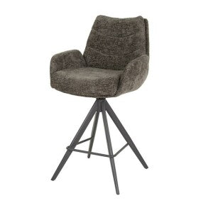 Hoyz Collection - Barstoel Lounge - Rich Taupe - Set van 2