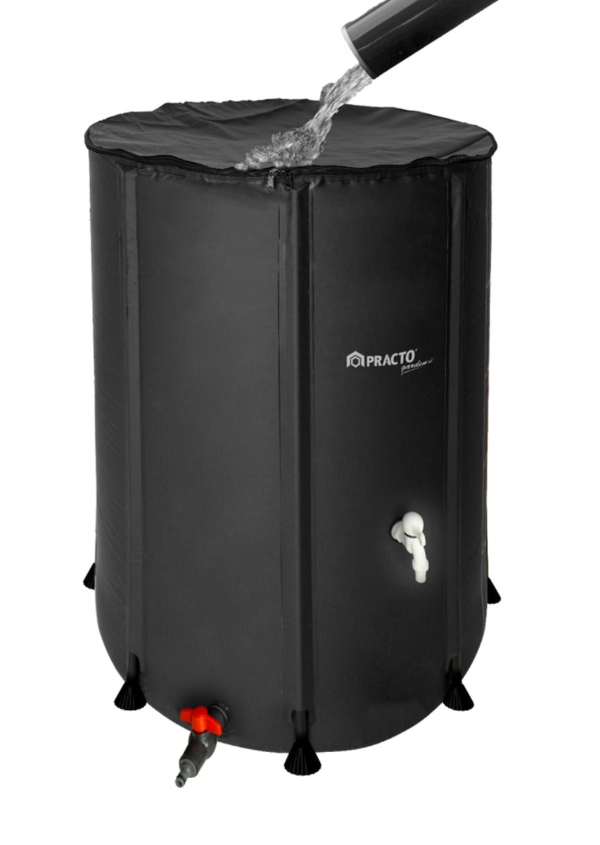 Practo Garden - Opvouwbare regenton - 350 liter - Inclusief kraantje -