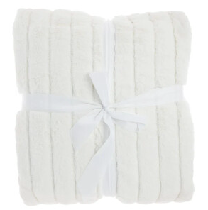 Unique Living - Bedsprei Rib Dove White - 220x240cm