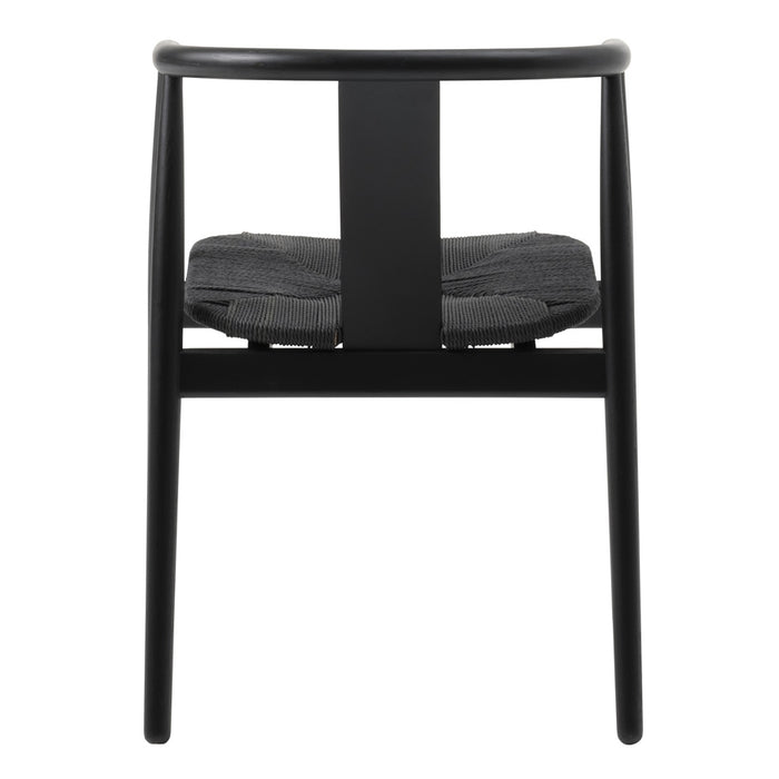 Giga Living - Eetkamerstoel Zwart Eikenhout - Relate - Set van 2