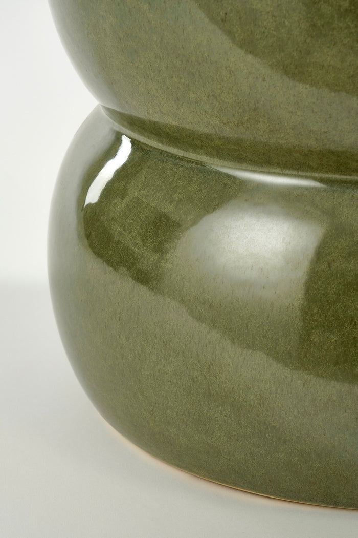 Mica Decorations Vendi Bijzettafel - H40 x Ø35 cm - Donkergroen