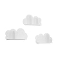 sweeek - Wandplanken Cloud voor kinderkamer (set van 3)